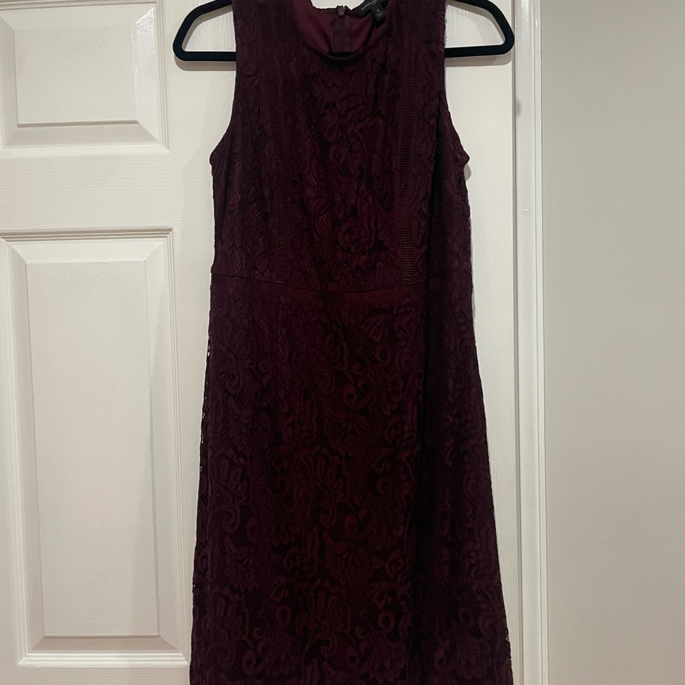 Banana Republic Deep Burgundy Midi Dress